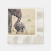 Elephant met foto van baby servet (Voorkant)