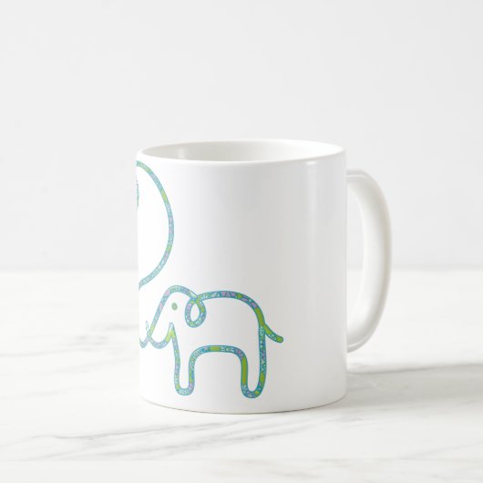 ELEPHANT met hart Koffiemok (Voorkant rechts)