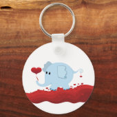 Elephant met hart sleutelhanger (Voorkant)