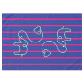 Elephant met hart + uw achtergrond en ideeën tafelkleed (Voorkant (Horizontaal))