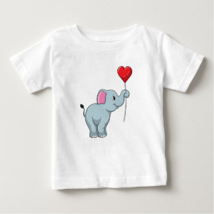 Elephant met hartballon