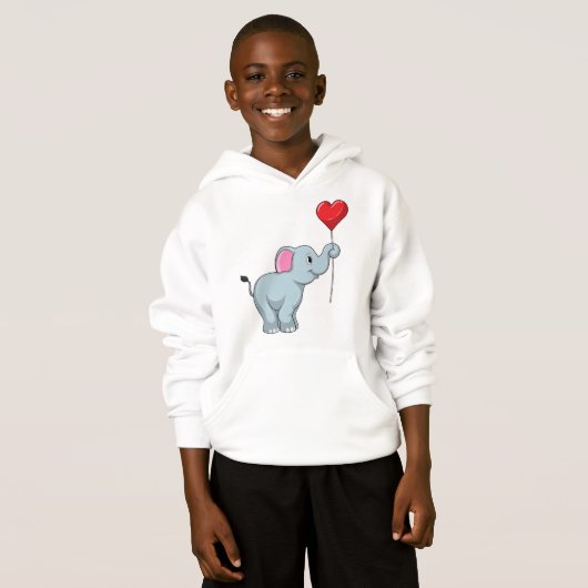 Elephant met hartballon (Voorkant volledig)