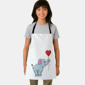 Elephant met hartballon schort (Insitu)