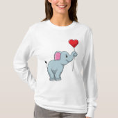 Elephant met hartballon t-shirt (Voorkant)