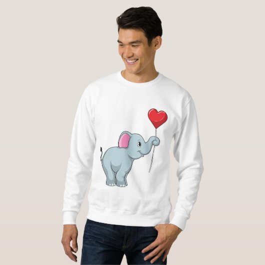 Elephant met hartballon trui (Voorkant volledig)