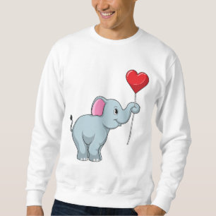 Elephant met hartballon trui