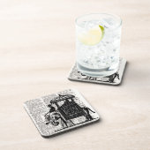 Elephant met Howdah Dictionary Art Bier Onderzetter (Rechterzijde)