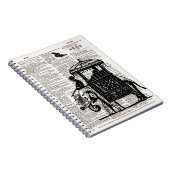 Elephant met Howdah Dictionary Art Notitieboek (Rechterzijde)