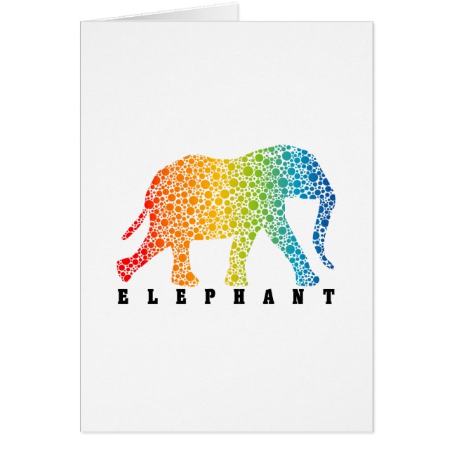 Elephant met kleuren (Voorkant)