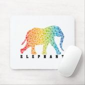Elephant met kleuren muismat (Met muis)