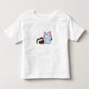 Elephant met koffie kinder shirts