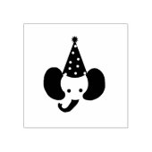 Elephant met kunststempel van een partij Pet Rubberstempel (Afrduk)