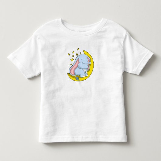 Elephant met maan en sterren kinder shirts (Voorkant)