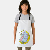 Elephant met maan en sterren schort (Insitu)