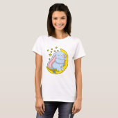 Elephant met maan en sterren t-shirt (Voorkant volledig)
