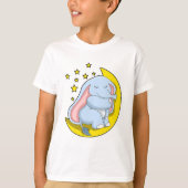 Elephant met maan en sterren t-shirt (Voorkant)