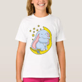 Elephant met maan en sterren t-shirt (Voorkant)