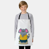 Elephant met Mobile Schort (Gedragen)