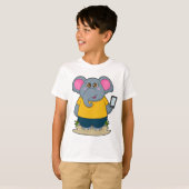 Elephant met Mobile T-shirt (Voorkant volledig)