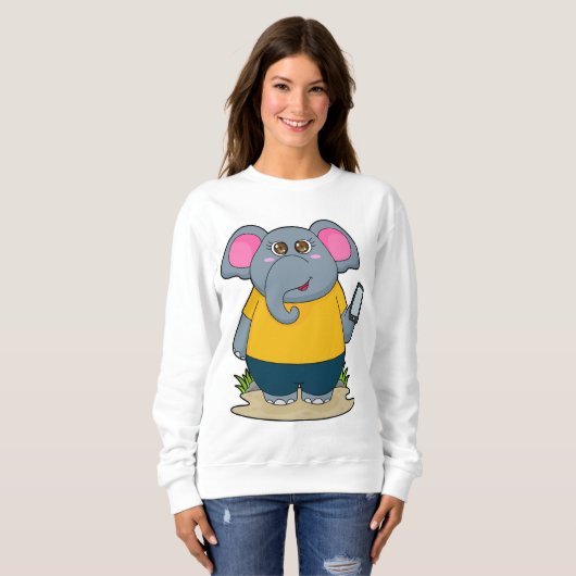 Elephant met Mobile Trui (Voorkant volledig)