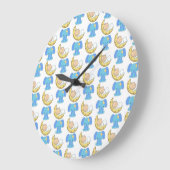 Elephant met Moon Baby Design Grote Klok (Hoek)