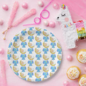 Elephant met Moon Baby Design Papieren Bordje (Feest)