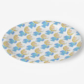 Elephant met Moon Baby Design Papieren Bordje (Gekanteld)