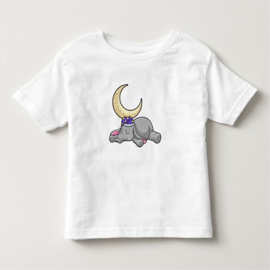 Elephant met Moon Kinder Shirts (Voorkant)