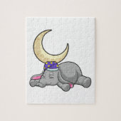 Elephant met Moon Legpuzzel (Verticaal)