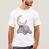 Elephant met Moon T-shirt (Voorkant)