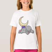 Elephant met Moon T-shirt (Voorkant)