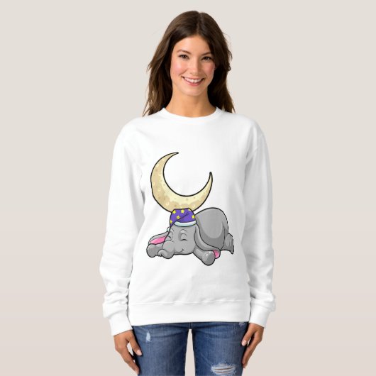 Elephant met Moon Trui (Voorkant volledig)