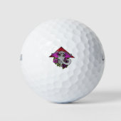 Elephant met parels en Violet Golfballen (Voorkant)