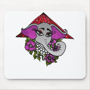 Elephant met parels en Violet Muismat