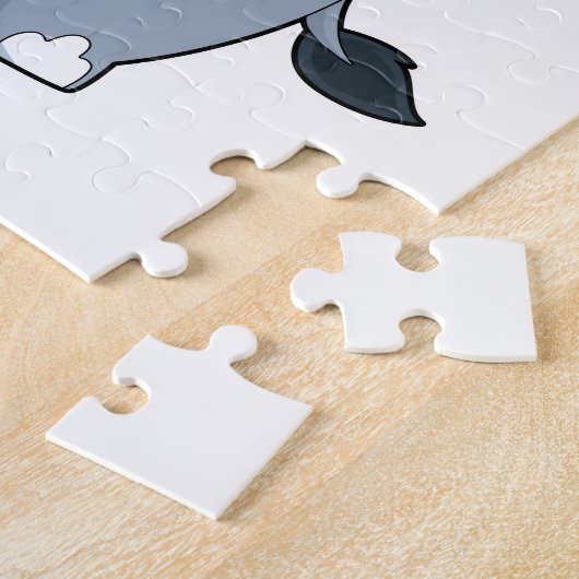 Elephant met Pizza Legpuzzel (Zijkant)