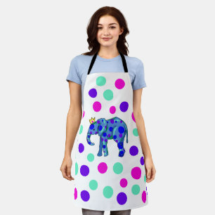 Elephant met Polka Dots Schort