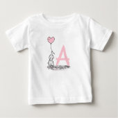 Elephant met roze hartballonmonogram (Voorkant)