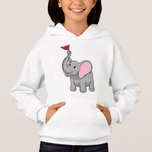 Elephant met vlag (Voorkant)