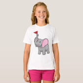 Elephant met vlag t-shirt (Voorkant volledig)