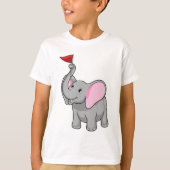 Elephant met vlag t-shirt (Voorkant)
