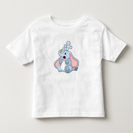 Elephant met waterbellen kinder shirts (Voorkant)