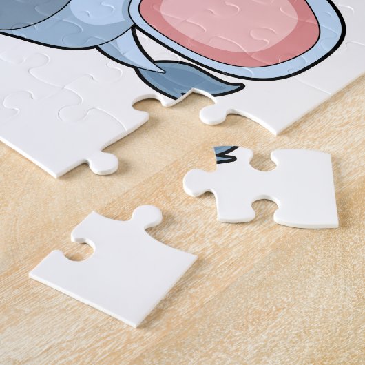 Elephant met waterbellen legpuzzel (Zijkant)