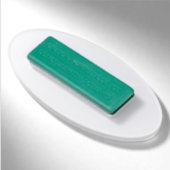 Elephant met Zebra Stripes en uw ideeën Naambadge (Achterkant)