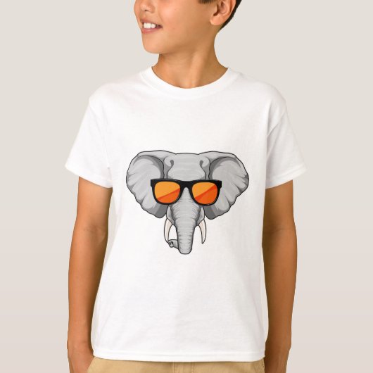 Elephant met zonnebril t-shirt (Voorkant)