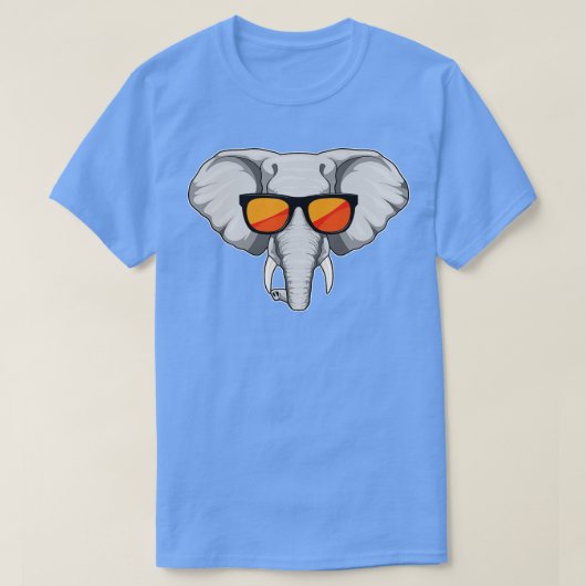 Elephant met zonnebril t-shirt (Design voorkant)