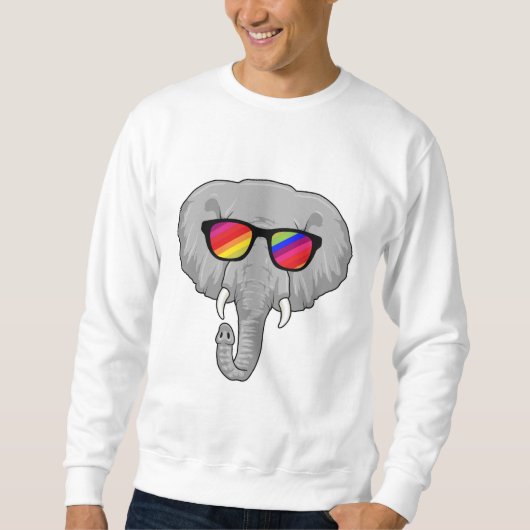 Elephant met zonnebril trui (Voorkant)