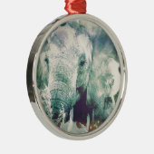 Elephant Metalen Ornament (Rechts)