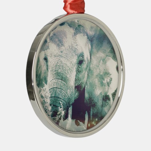 Elephant Metalen Ornament (Rechts)