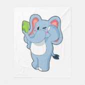 Elephant Mobile Fleece Deken (Voorkant)