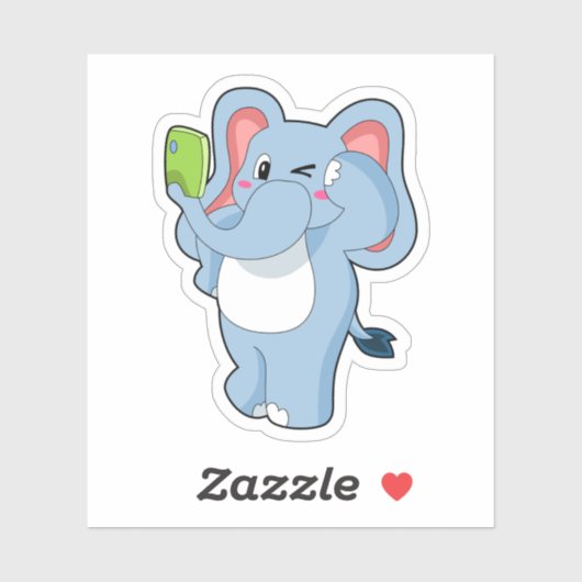 Elephant Mobile Sticker (Vel)